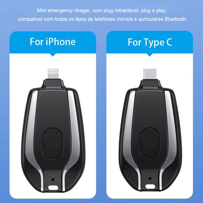 Portable Mini Keychain Charger