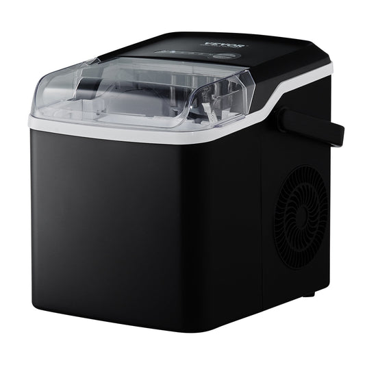 "VEVOR Countertop Ice Maker, 26lbs/24Hrs, Self-Cleaning with Ice Scoop and Basket"